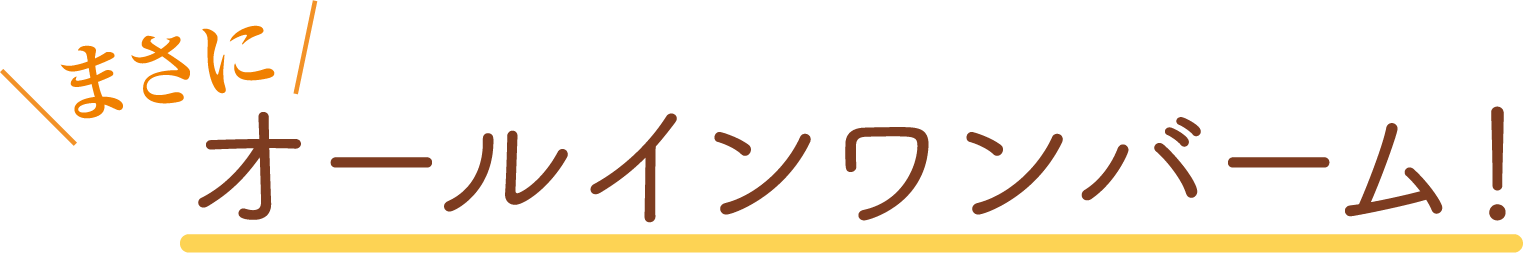 まさにオールインワンバーム！